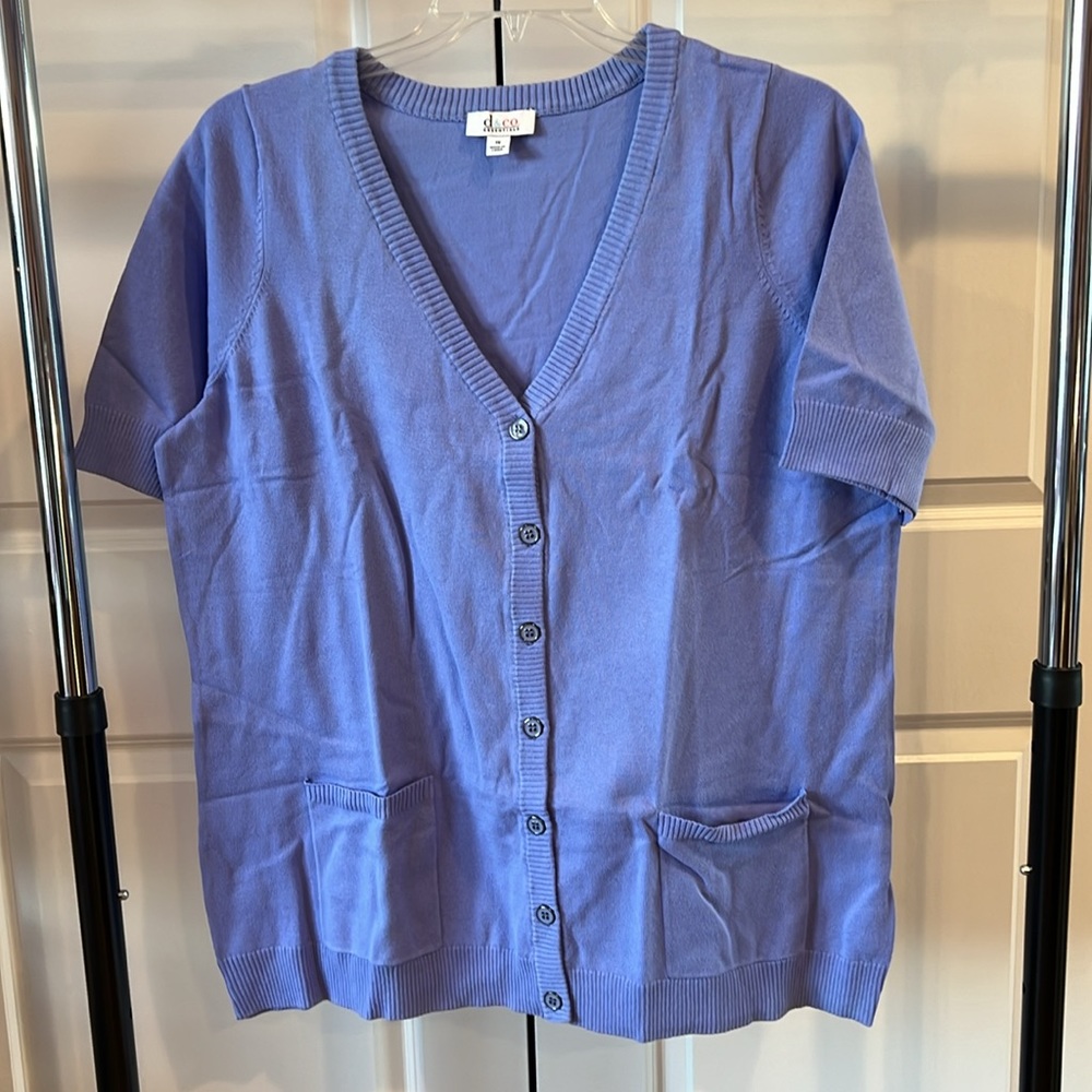 D & Co. Essentials Lilac Women’s Cardigan NWOT